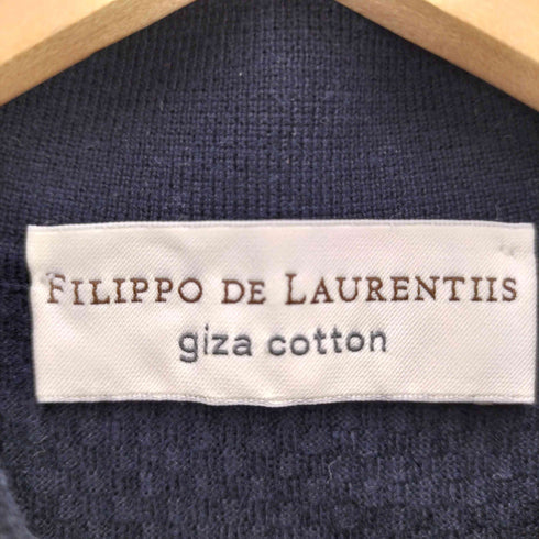 フィリッポ デローレンティス FILIPPO DE LAURENTIIS 半袖 コットンニットポロシャツ メンズ JPN:46