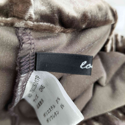 オズモーシス OSMOSIS クラッシュベロアパンツ レディース ONE SIZE