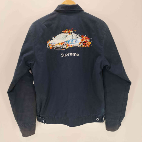 シュプリーム Supreme 19AW cop car embroidered work jacket コップカー エンブロイダリー ポリス ワーク ジャケット ワッペン カスタム 刺繍 メンズ import:S
