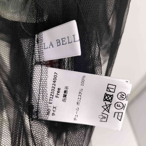 ラベルエチュード la belle Etude Vネックボリュームチュールギャザートップス レディース FREE