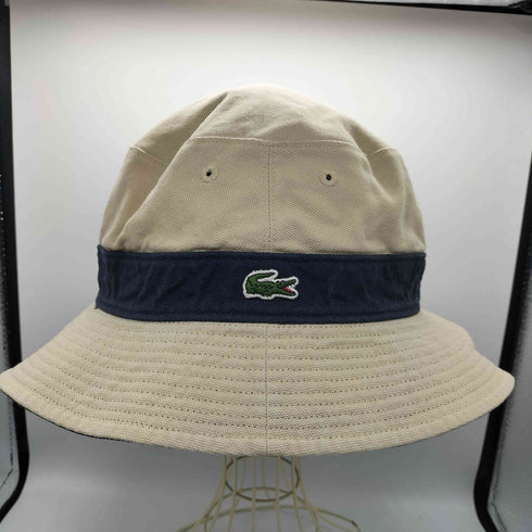 ラコステ LACOSTE ワニ 刺繍 リバーシブル バケット サファリ ハット メンズ