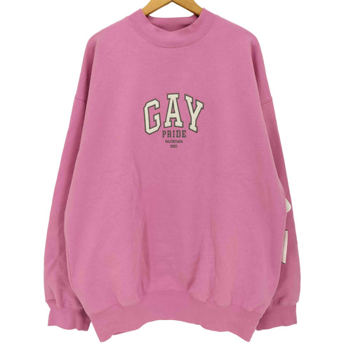 バレンシアガ BALENCIAGA 21ss GAY PRIDE フロントロゴ スウェット メンズ import:S