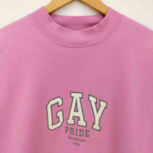 バレンシアガ BALENCIAGA 21ss GAY PRIDE フロントロゴ スウェット メンズ import:S