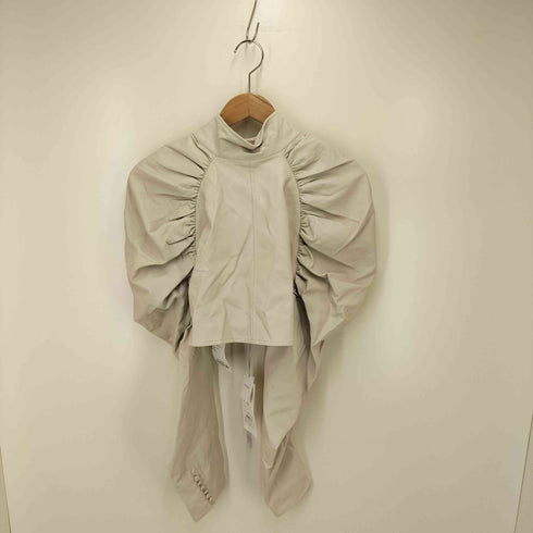 ラベルエチュード la belle Etude J1U ボリュームギャザーフェイクレザーボレロ レディース FREE