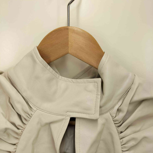 ラベルエチュード la belle Etude J1U ボリュームギャザーフェイクレザーボレロ レディース FREE