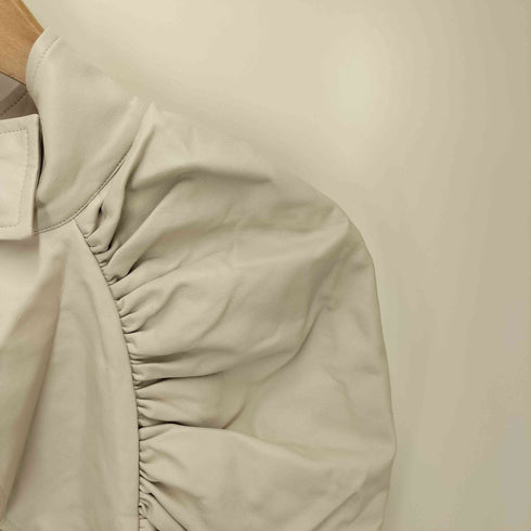 ラベルエチュード la belle Etude J1U ボリュームギャザーフェイクレザーボレロ レディース FREE