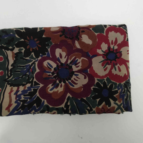 リバティ LIBERTY イングランド製 ウール 総柄 花 大判 ストール レディース