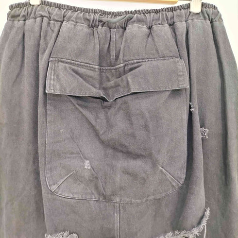 YORI SPORT 25ss ZIP UNDERWEAR DENIM 2WAY デストロイ ダメージ バギーデニム メンズ 36