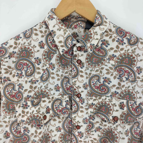 リズウェア LIZ wear 90S ペイズリー L/S ウエスタン シャツ レディース import:M
