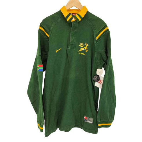 ナイキチーム NIKE TEAM 00S ラガーシャツ 南アフリカ メンズ import:XL