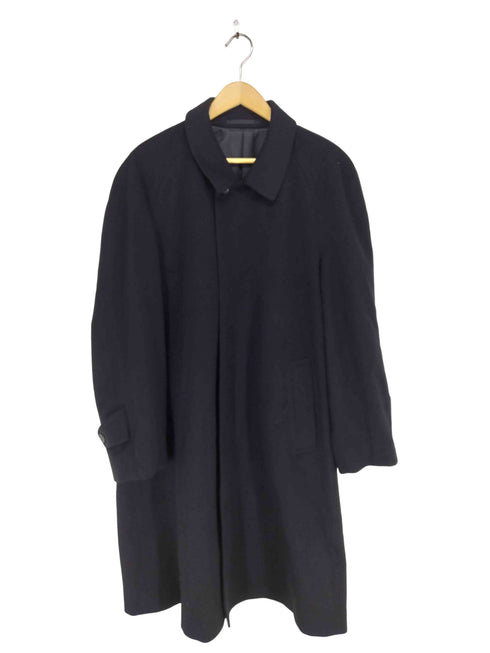 pure cashmere 比翼ステンカラーコート メンズ L