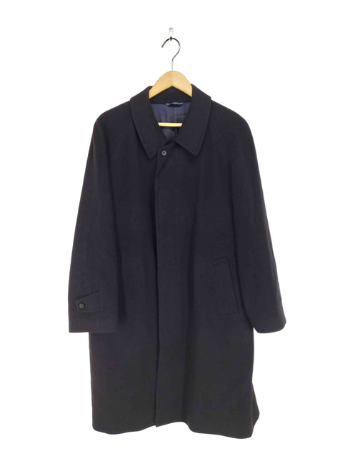 pure cashmere 比翼ステンカラーコート メンズ 96A5