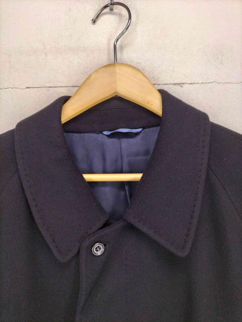 pure cashmere 比翼ステンカラーコート メンズ 96A5