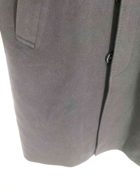 pure cashmere 比翼ステンカラーコート メンズ 96A5