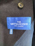 ミツコシ MITSUKOSHI pure cashmere 比翼ステンカラーコート メンズ 170
