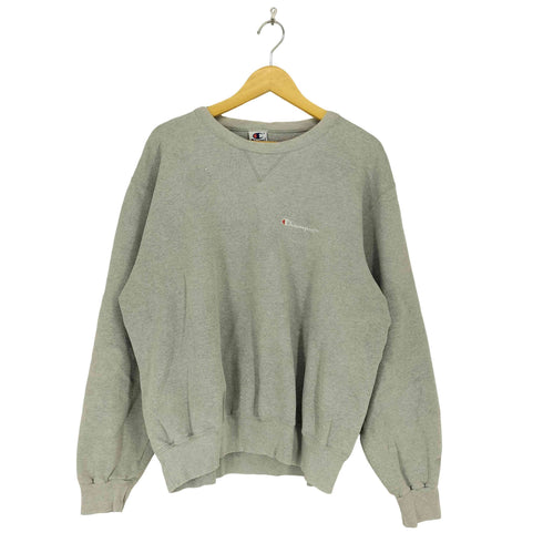 チャンピオン Champion 90S メキシコ製 ロゴ刺繍 Vガゼット スウエット メンズ import:XL