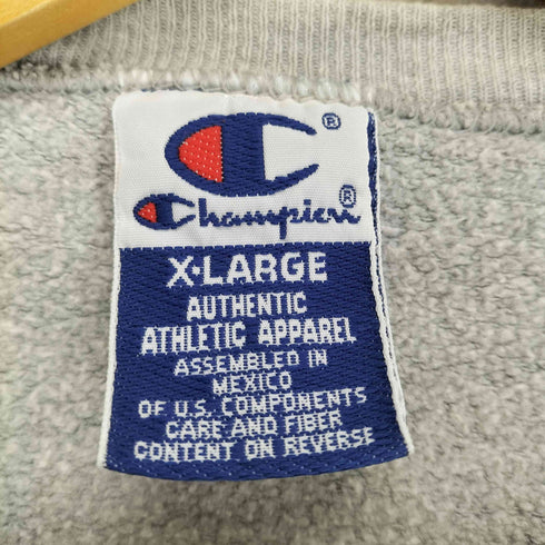 チャンピオン Champion 90S メキシコ製 ロゴ刺繍 Vガゼット スウエット メンズ import:XL