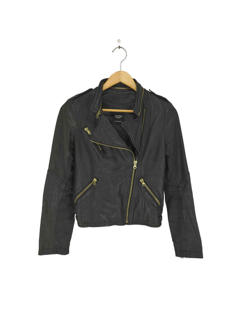 アナザーエディション Another Edition lamb leather ラムレザーダブルライダースジャケット レディース M