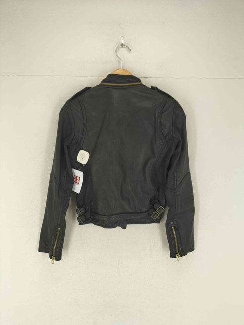 アナザーエディション Another Edition lamb leather ラムレザーダブルライダースジャケット レディース M