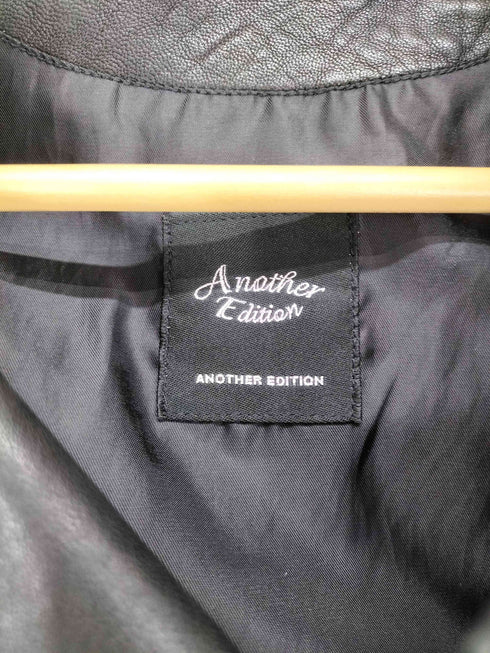 アナザーエディション Another Edition lamb leather ラムレザーダブルライダースジャケット レディース M