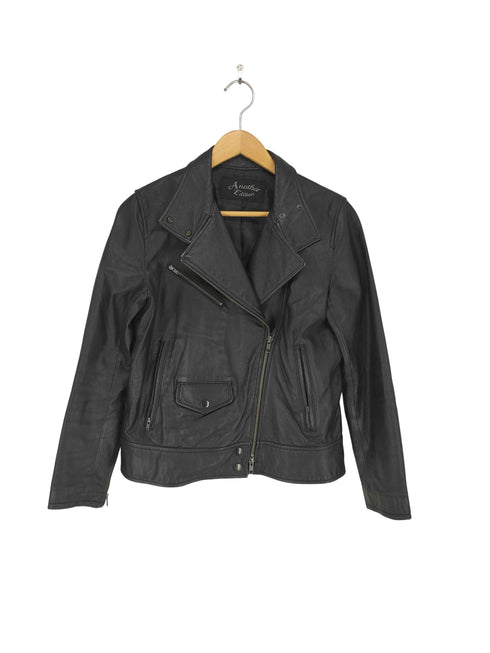 アナザーエディション Another Edition lamb leather ラムレザーダブルライダースジャケット レディース M