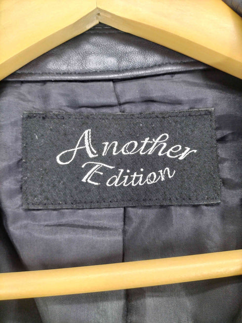 アナザーエディション Another Edition lamb leather ラムレザーダブルライダースジャケット レディース M