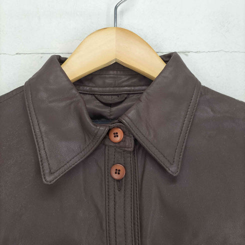 Vestimo lamb leather ラムレザーシャツ レディース L