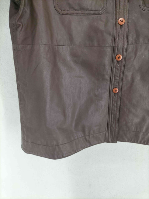 Vestimo lamb leather ラムレザーシャツ レディース L