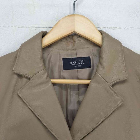 ASCOT pig leather ピッグレザー3Bテーラードジャケット レディース 11