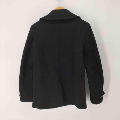 QUENCHLOUD 日本製 碇ボタン ウール ピーコート メンズ