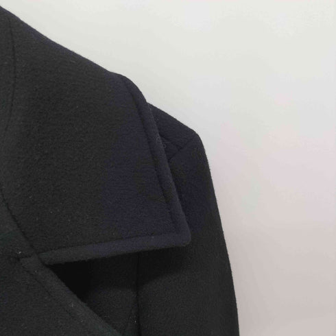 QUENCHLOUD 日本製 碇ボタン ウール ピーコート メンズ