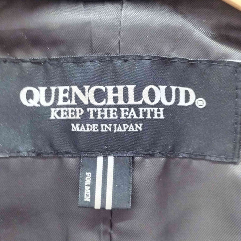 QUENCHLOUD 日本製 碇ボタン ウール ピーコート メンズ