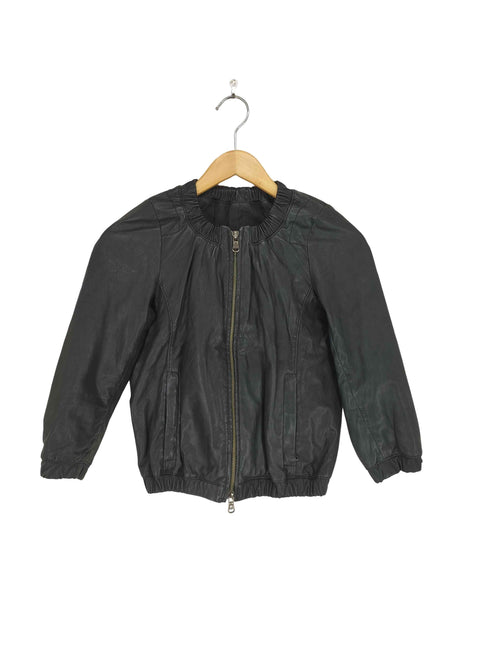 Lotta Love lamb leather ラムレザーダブルジップノーカラージャケット レディース F