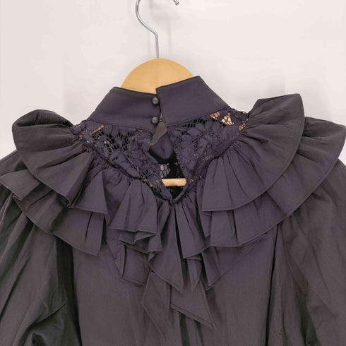 ラベルエチュード la belle Etude Belle vintage レース×フリルシャツブラウス レディース FREE