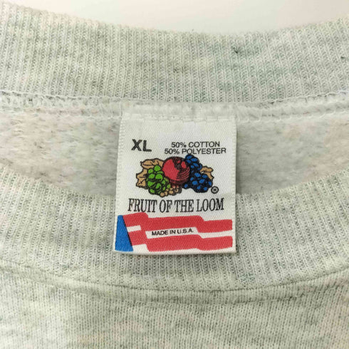 フルーツオブザルーム FRUIT OF THE LOOM 90s USA製 Maine ラグラン クルーネックスウェット メンズ import:XL