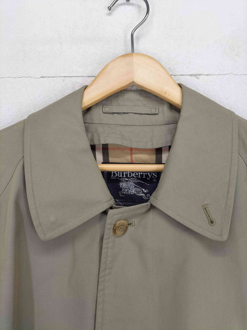 バーバリーズ BURBERRYS MADE IN ENGLAND 裏地ノバチェック比翼ステンカラーコート メンズ