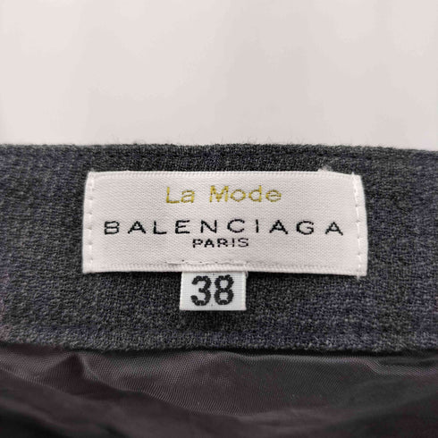 バレンシアガ BALENCIAGA LA MODE ウールスカート レディース 38