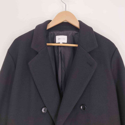 エマクローズ EMMA CLOTHES テックメルトンオーバーロングサイドジップダブルチェスターコート レディース JPN:M