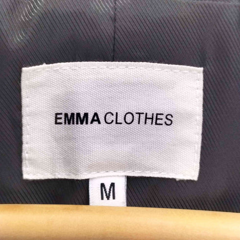 エマクローズ EMMA CLOTHES テックメルトンオーバーロングサイドジップダブルチェスターコート レディース JPN:M