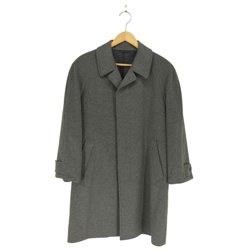 LORITTI pure cashmere カシミヤ100比翼ステンカラーコート メンズ S