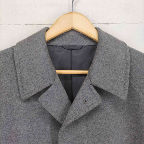LORITTI pure cashmere カシミヤ100比翼ステンカラーコート メンズ S