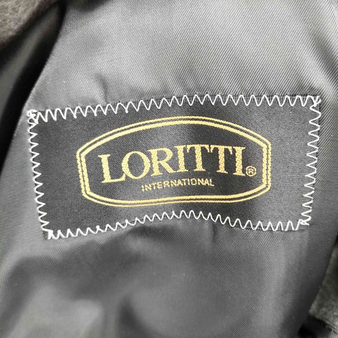 LORITTI pure cashmere カシミヤ100比翼ステンカラーコート メンズ S
