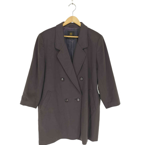 ミファエル pure cashmere カシミヤ100ダブルチェスターコート レディース L