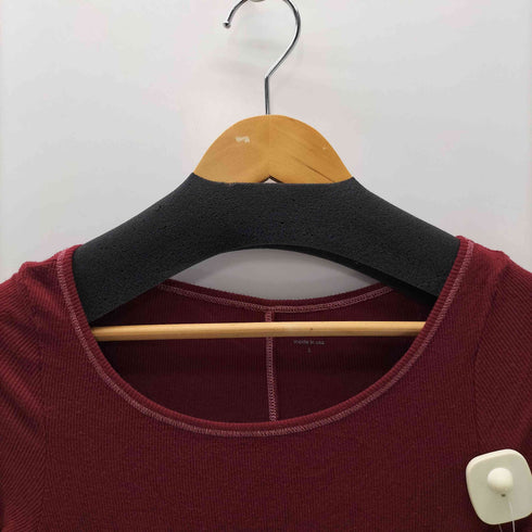 スリードッツ three dots USA製 リブ ニット ストレッチ ワンピース レディース import:S