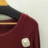 スリードッツ three dots USA製 リブ ニット ストレッチ ワンピース レディース import:S