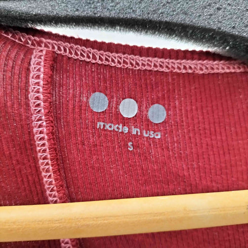 スリードッツ three dots USA製 リブ ニット ストレッチ ワンピース レディース import:S