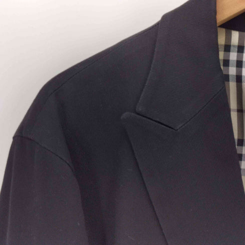 バーバリーブラックレーベル BURBERRY BLACK LABEL 裏地 ノバチェック 背抜き 2B シングル テーラード ジャケット メンズ import:L
