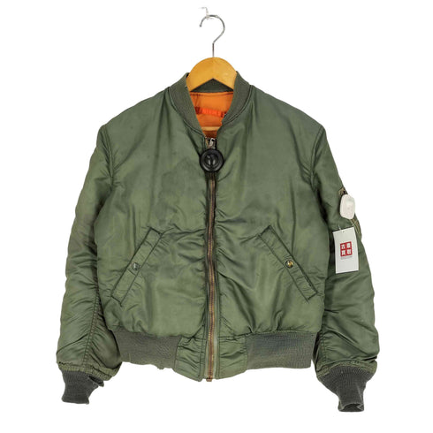 ユーエスエアーフォース U.S. AIR FORCE ALPHA社製 65年会計 60S CONMARジップ MA-1 フライトジャケット メンズ import:S