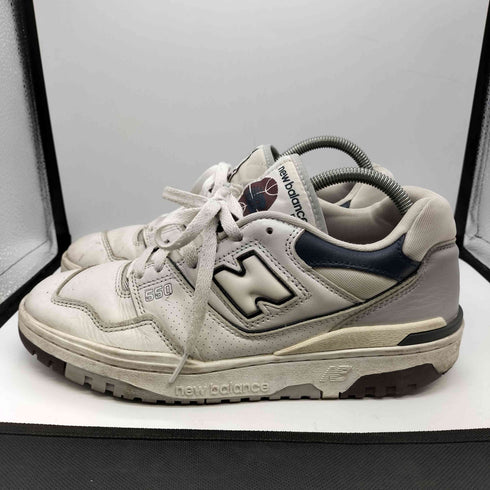 ニューバランス NEW BALANCE 550 WHITE/NAVY ローカット スニーカー メンズ JPN:27