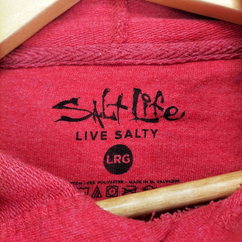 LIVE SALTY スカルプリントプルオーバーパーカー メンズ JPN:L
